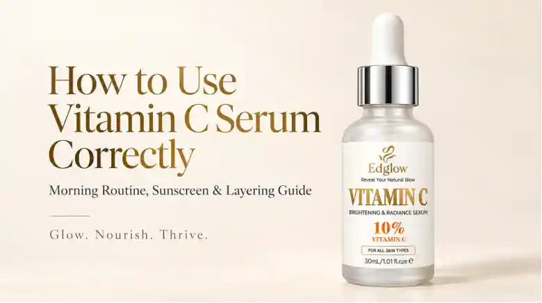 How to Use Vitamin C Serum Correctly - Morning Routine, Sunscreen & Layering Guide