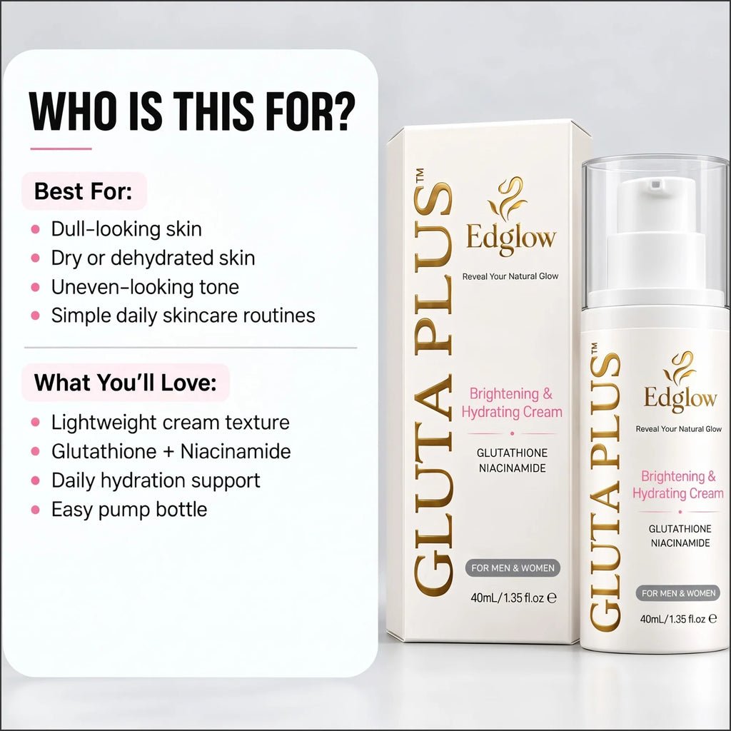 Gluta Plus Brightening & Hydrating Cream — Edglow Skincare
